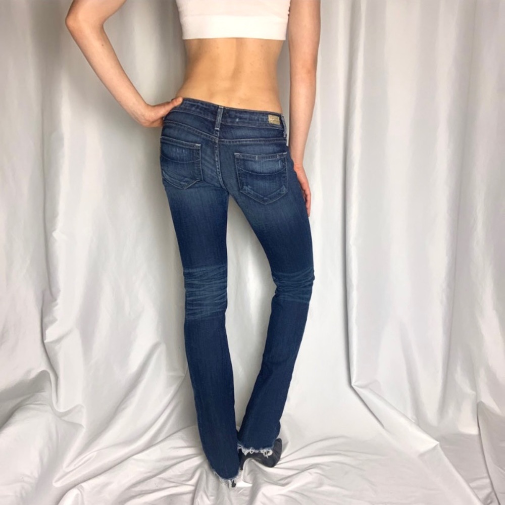 Paige Distressed Lowrise Jeans